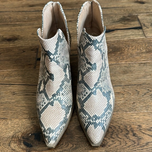 Vince Camuto Shoes - Snake print Vince Camuto booties